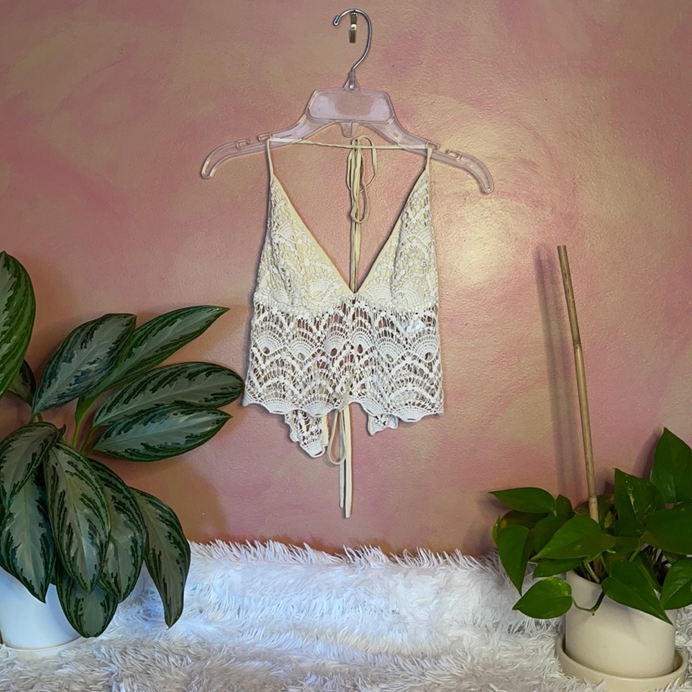 Tobi- Crochet Knit Halter Top